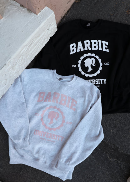 Barbie University Crewneck (Black)