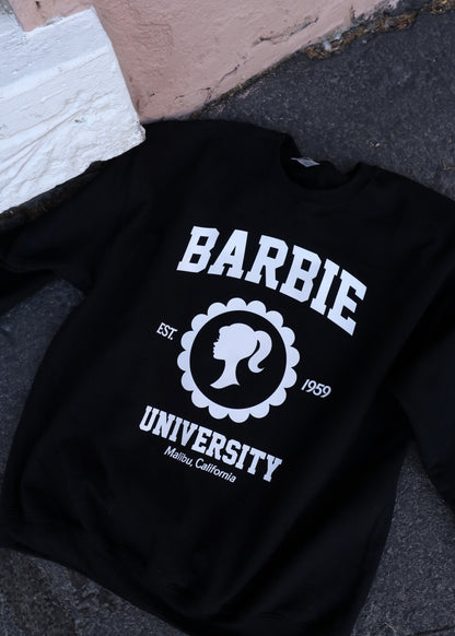 Barbie University Crewneck (Black)