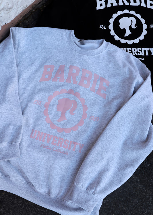 Barbie University Crewneck (Gray)