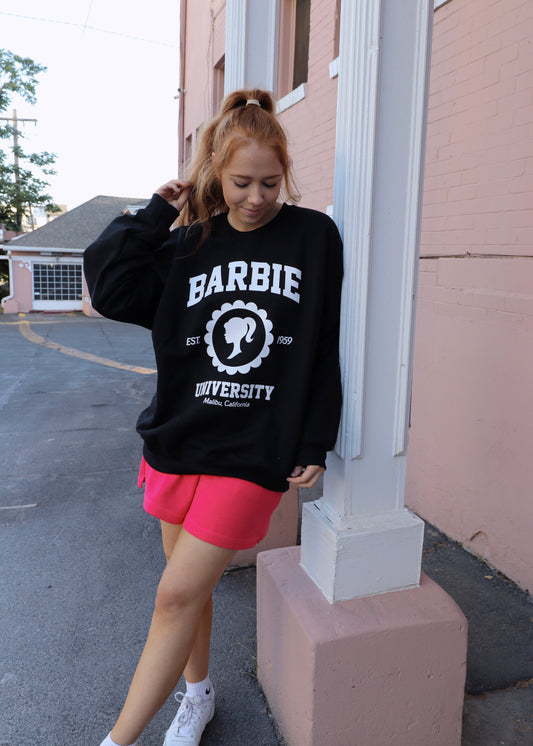 Barbie University Crewneck (Black)