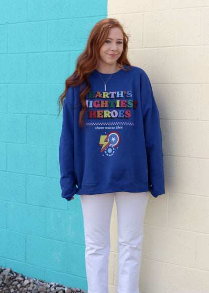 EARTH'S MIGHTIEST HEROES CREWNECK